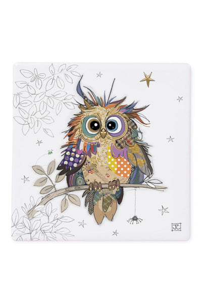 Otto Owl Bug Art Coaster