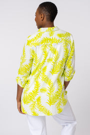 Palm leaf print shirt