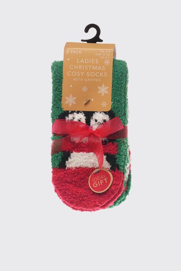 Xmas Cosy Sock 2 Pack