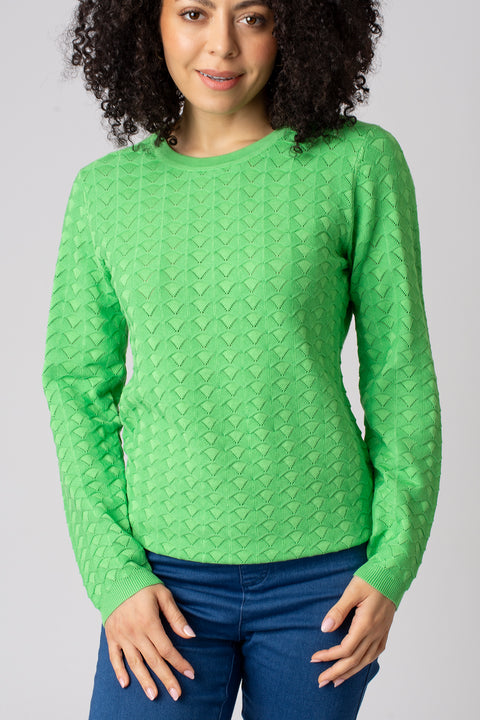 Petal Texture Lightweight Jumper
