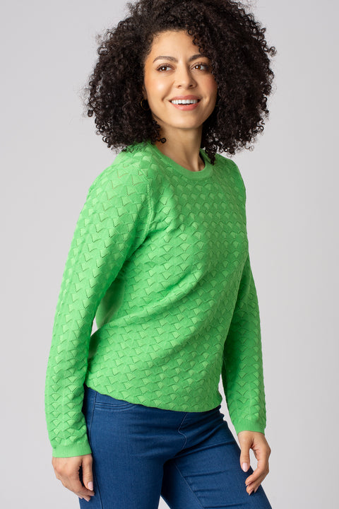 Petal Texture Lightweight Jumper