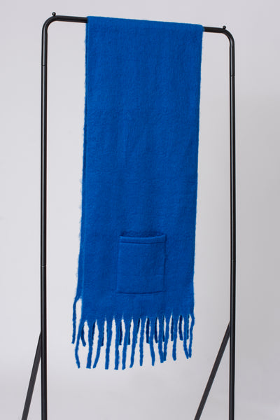 Plain Tassel Pocket Scarf