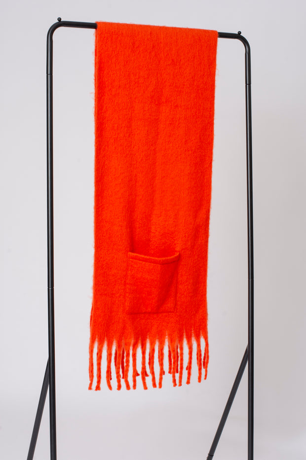 Plain Tassel Pocket Scarf