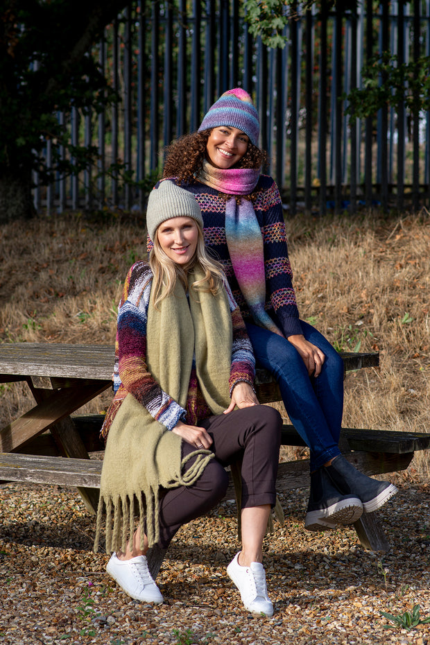 Plain Tassel Soft Touch Scarf