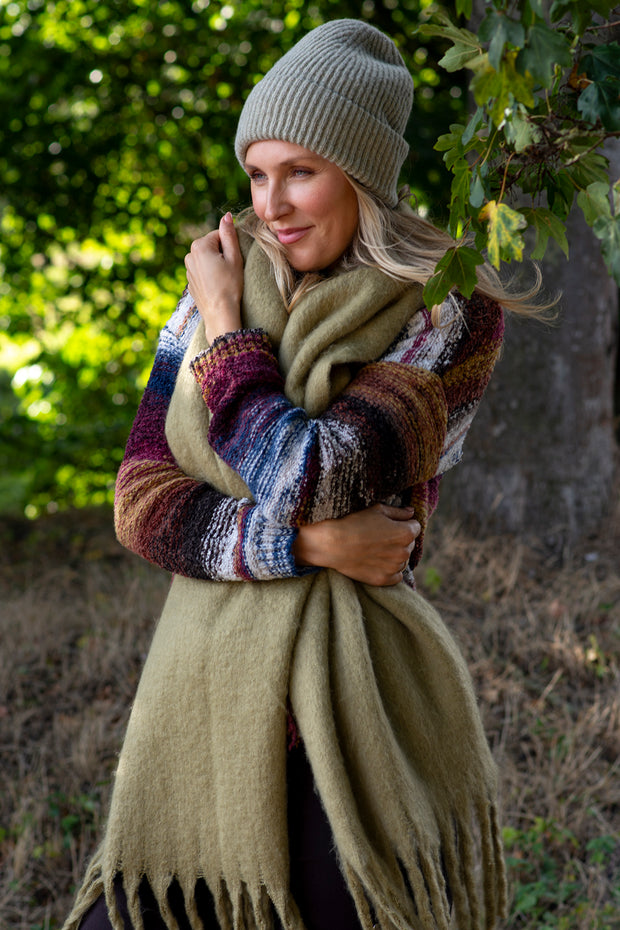 Plain Tassel Soft Touch Scarf