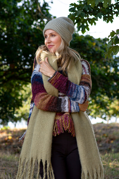 Plain Tassel Soft Touch Scarf