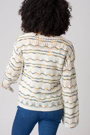 Pointelle Colour Squiggle Jumper