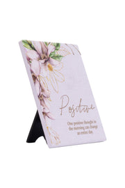 Positive - Blossom Verse Plaque