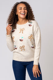 Pudding & Bow Christmas Jumper