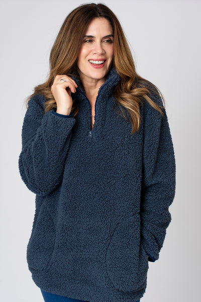Quarter Zip Sherpa Fleece