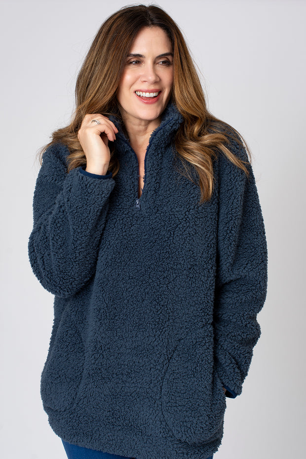 Quarter Zip Sherpa Fleece