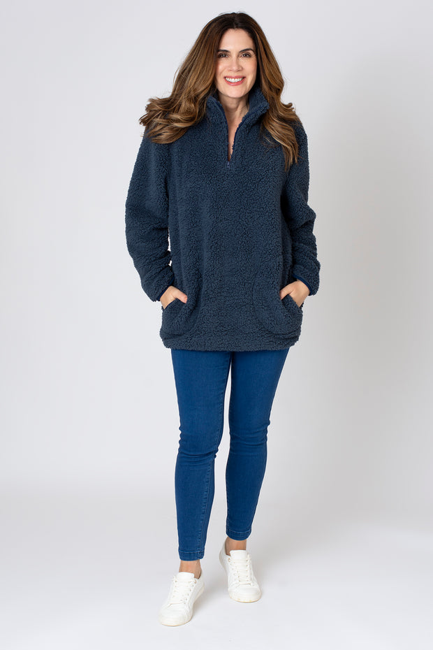 Quarter Zip Sherpa Fleece