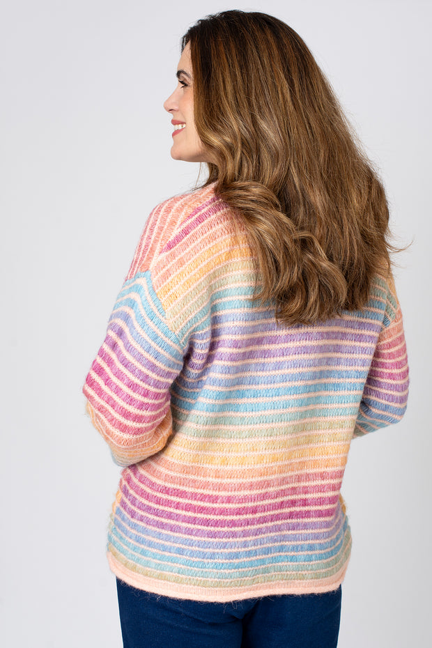 Rainbow Ombre Stripe Jumper