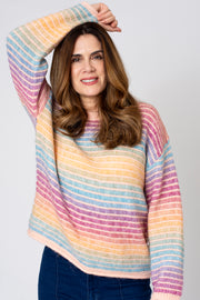 Rainbow Ombre Stripe Jumper