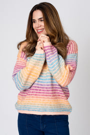 Rainbow Ombre Stripe Jumper