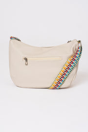 Rainbow Webbing Strap Curved Bag