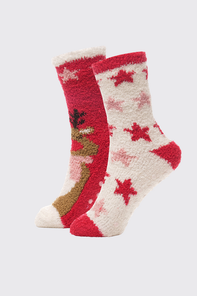 Xmas Cosy Sock 2 Pack