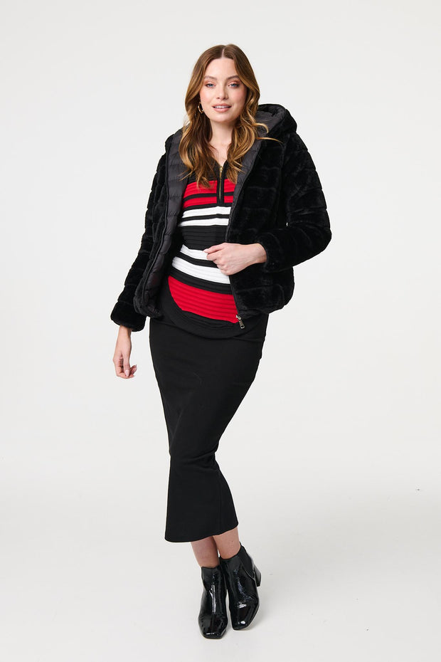 Plain Reversible Padded Jacket