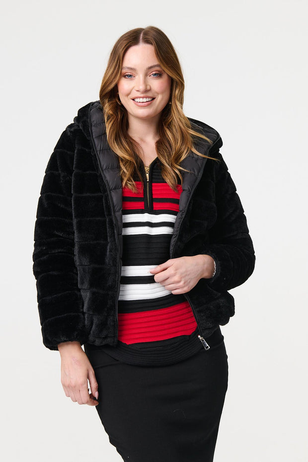 Plain Reversible Padded Jacket