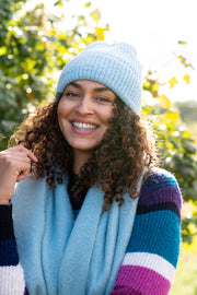 Rib Turn Up Beanie Hat