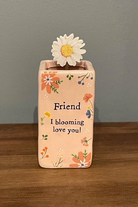 Friend daisy mini vase