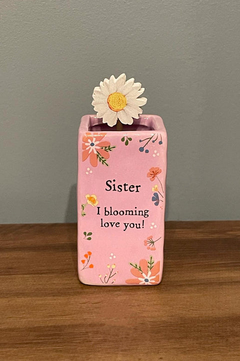 Sister daisy mini vase