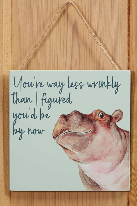 Way less wrinkly hippo plaque