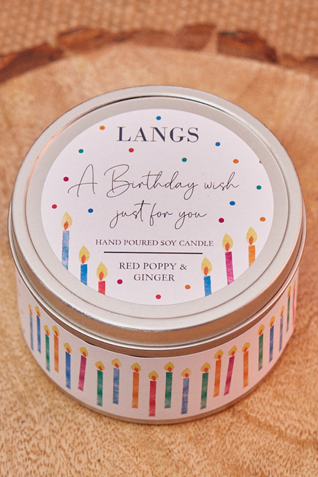 Birthday Wish Candle Tin