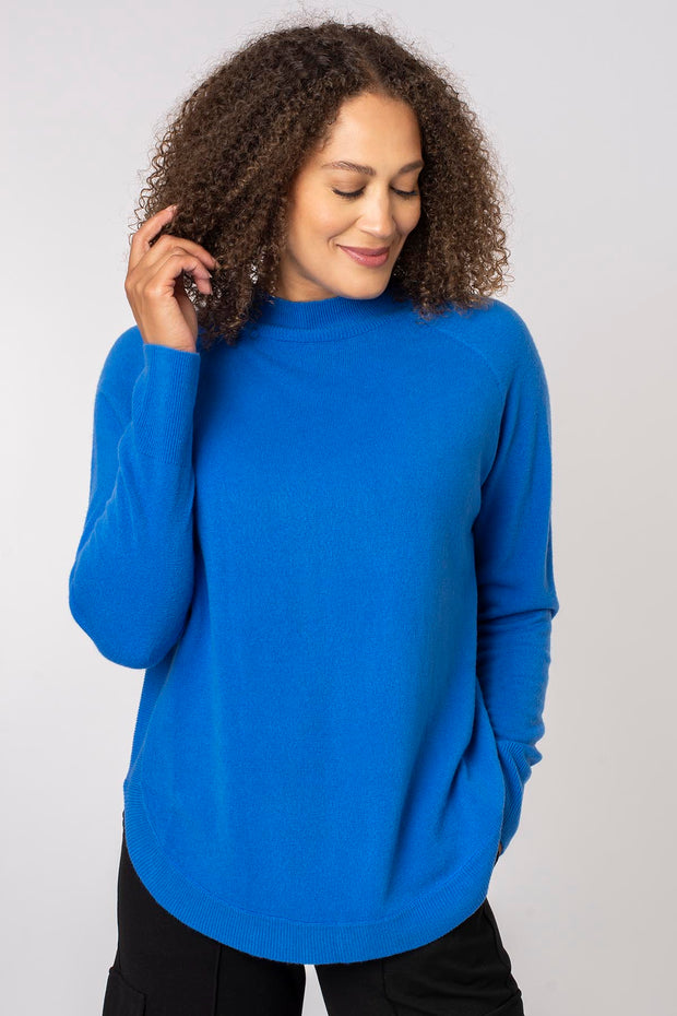 Rollneck Curved Hem Jumper