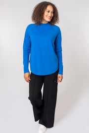 Rollneck Curved Hem Jumper