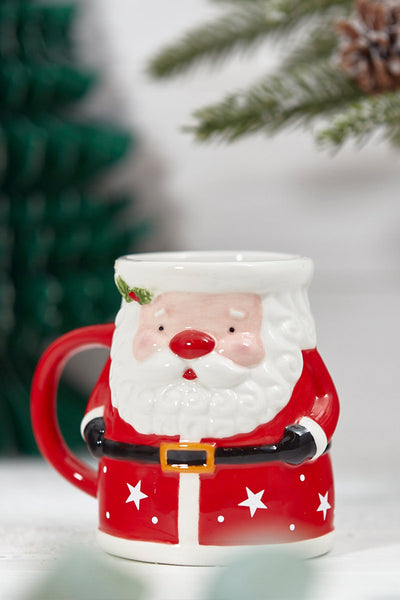 Santa shaped mug