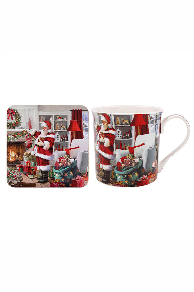 Santa mug & coaster set