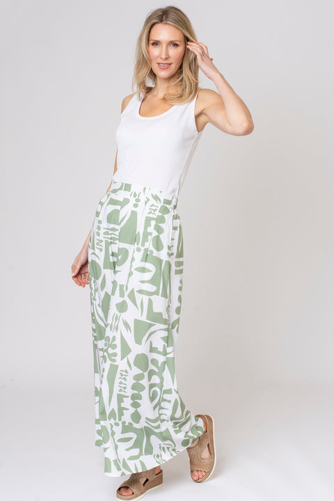 Scattered Shapes Wide Leg Trousers