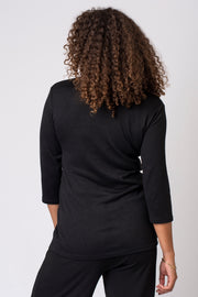 Scattered Sparkle Cowl Neck Top