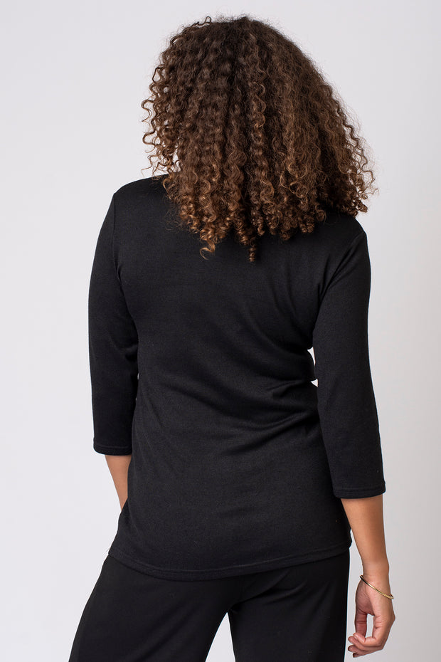 Scattered Sparkle Cowl Neck Top