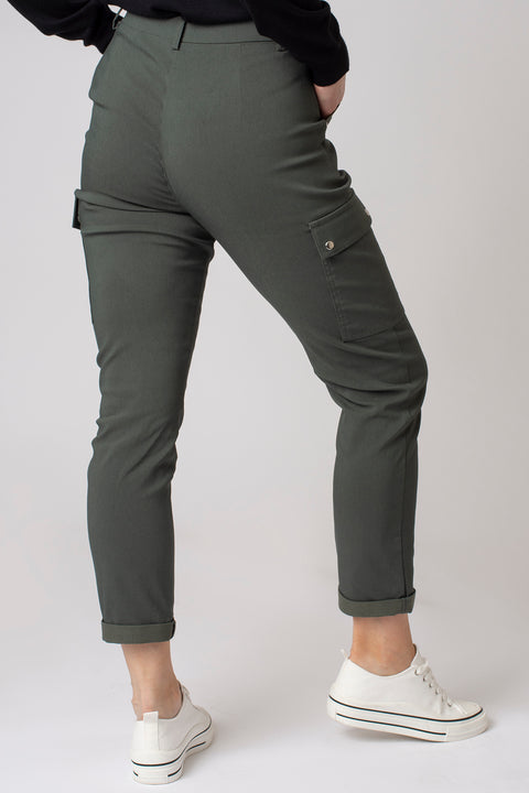 Seam Detail Bengaline Cargo Trousers