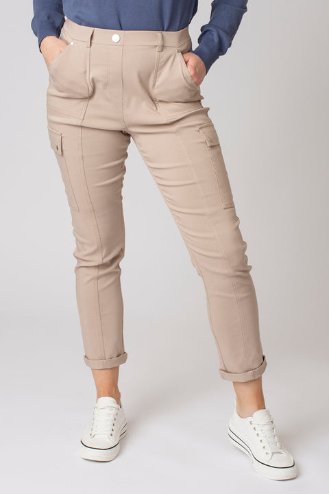 Seam Detail Bengaline Cargo Trousers