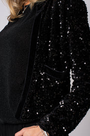 Sequin Open Jacket