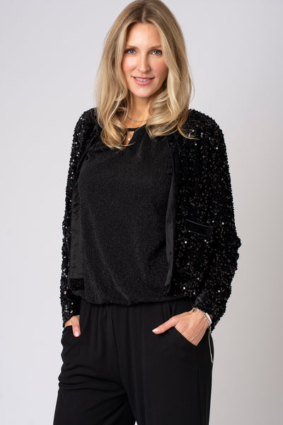 Sequin Open Jacket