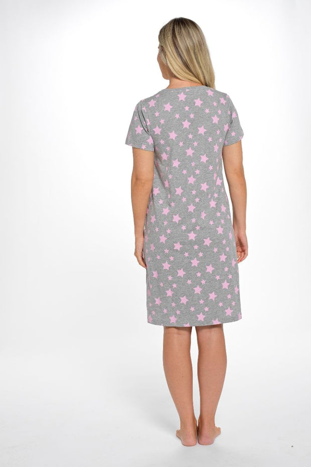 Short sleeve star print nightie