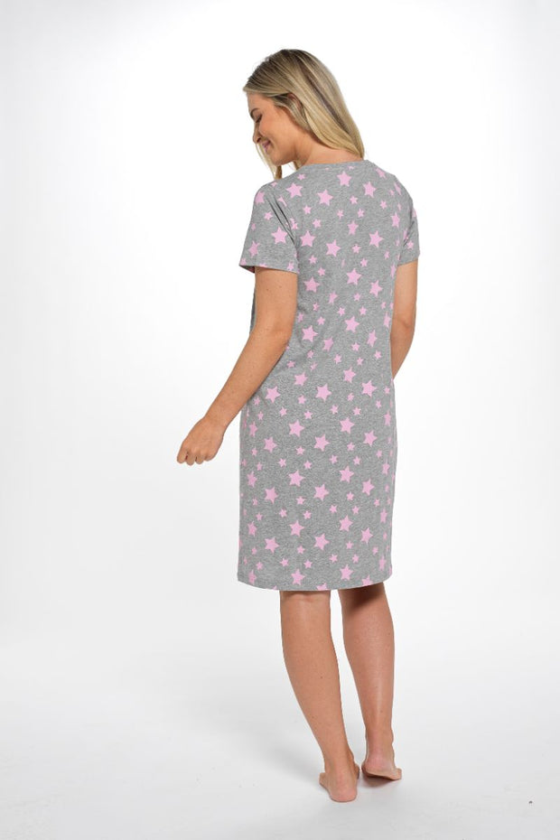 Short sleeve star print nightie