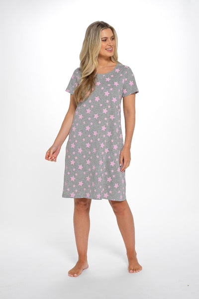 Short sleeve star print nightie