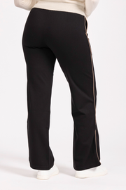 Side Stripe Ponti Wide Leg Trousers