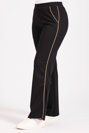 Side Stripe Ponti Wide Leg Trousers