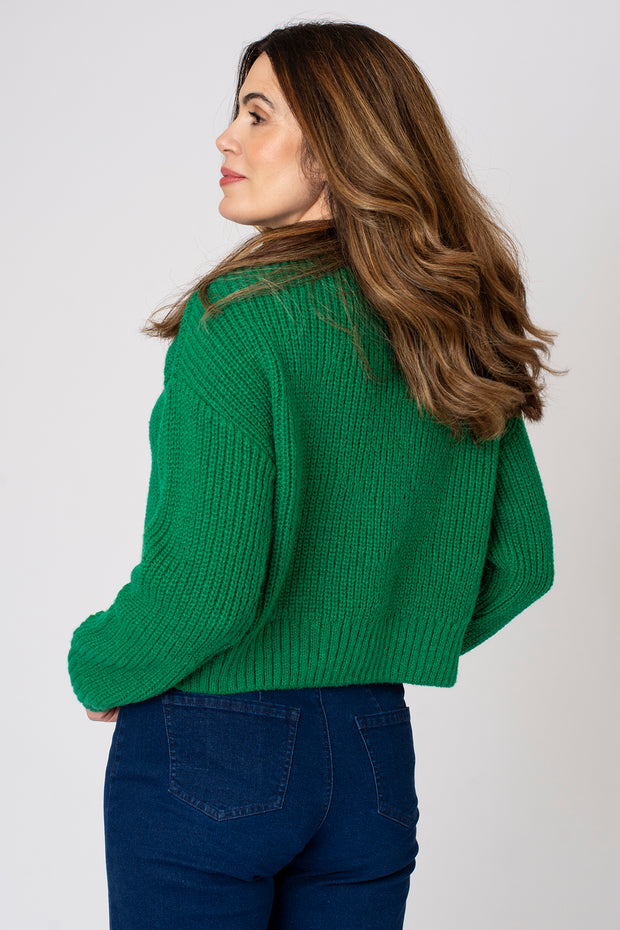 Slouchy Cropped Cardigan