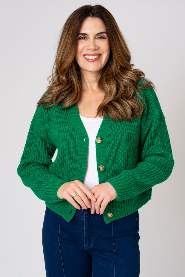 Slouchy Cropped Cardigan