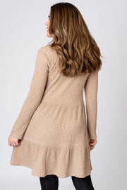 Soft Rib Tiered Dress