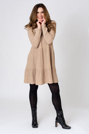 Soft Rib Tiered Dress