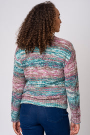 Space Dye Button Cardigan