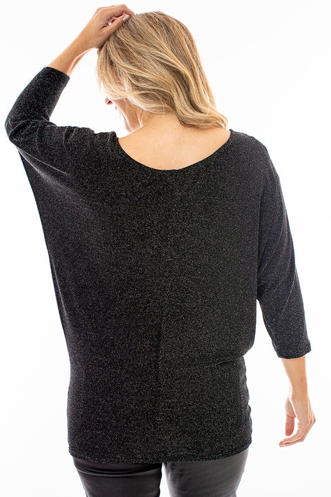 Sparkle batwing top